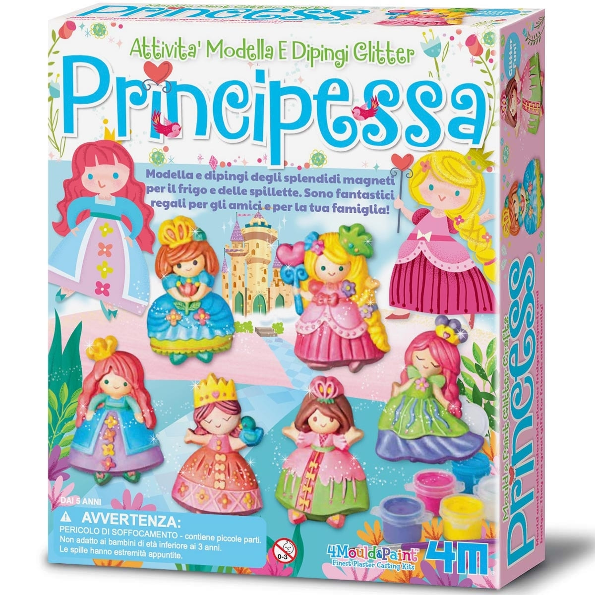 Modella & Dipingi - Principesse Glitter