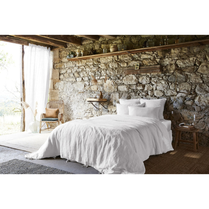 Housse de Couette 260 x 240 cm en Lin Lavé - SOLINE