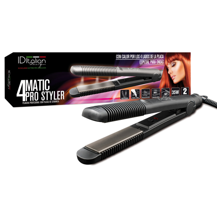 Plancha Profesional 4Matic Prostyler - 35W - Cerámica, Placas Redondeadas