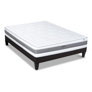 Ensemble Sublime 2 places | Matelas Memoire de forme avec sommier en bois