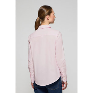 Camisa Oxford Regular fit rosa con logo Rigby Go