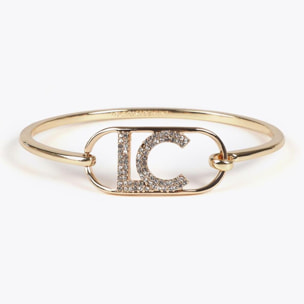 Bracciale Sottile Rigido Logo Ovale