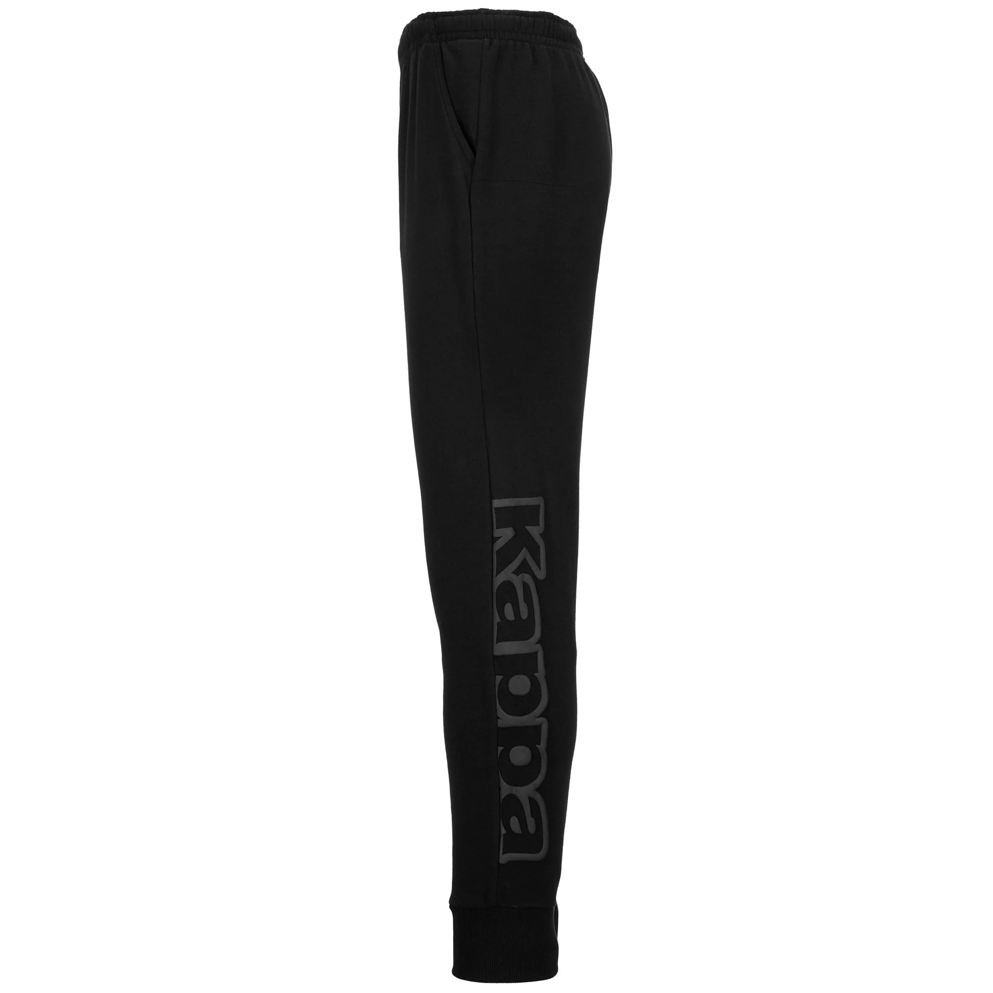 Kappa - Pantaloni Uomo Nero - Logo Bipant Slim
