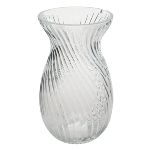 Vase Manel en Verre 12x12x20cm Transparent