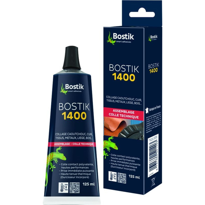 Colle contact 1400 liquide BOSTIK - Tube de 125 ml - 30502930