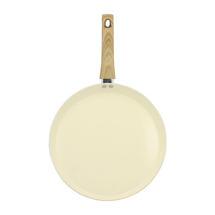 Galetière en revêtement céramique 32cm crème - tous feux COLORAMA