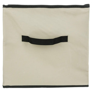 Panier tissuLanière 31x31cm "Mix N' Modul" beige