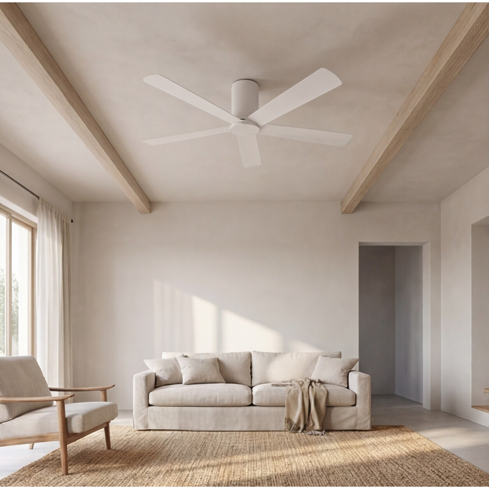 Forlight Ventilador IP20 Rodas Blanco brillante Blanco