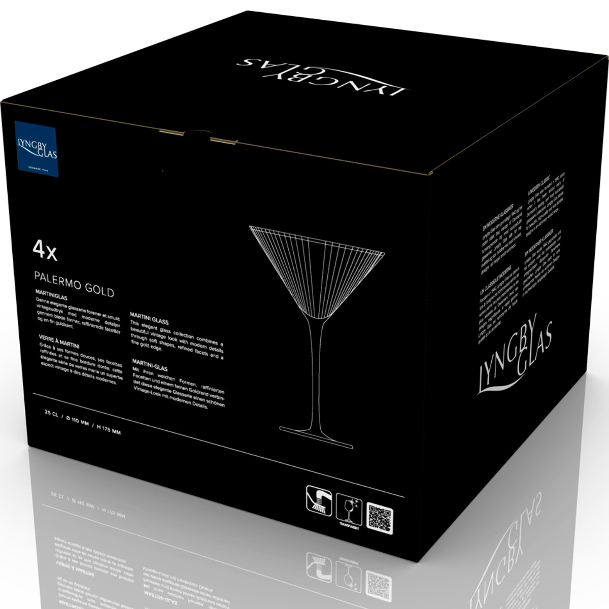 Verre à martini Palermo Gold