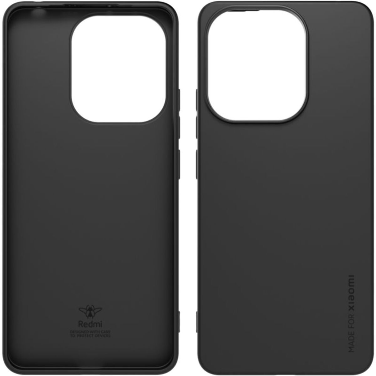 Coque MADE FOR XIAOMI Redmi Note 13 4G Semi-rigide Noir