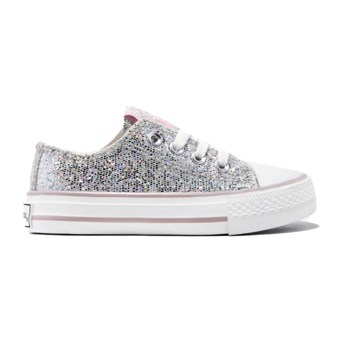 Zapatillas Glitter Plata