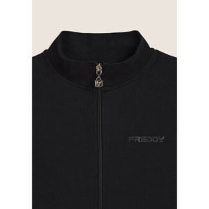 Tuta Junior full-zip con collo alto e tasche a marsupio