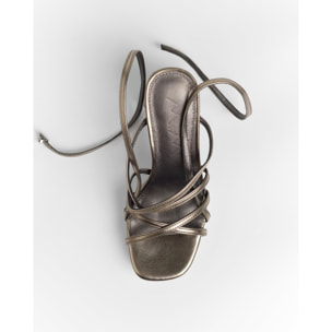Sandalias de tacón - Nori Metalizado - 11 cm