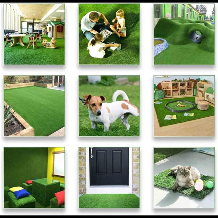 Prato Sintetico Manto Erboso Erba Finta Da 7 Mm Ideale Per Giardino Tappeto Erboso Sintetico Anti UV Atossico Drenante Per Piscina 1 x 20mt 20mq