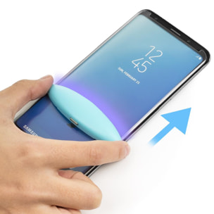 Protezione in vetro temperato premium a schermo intero curvo 4D con accessori per l'installazione per Samsung Note 9