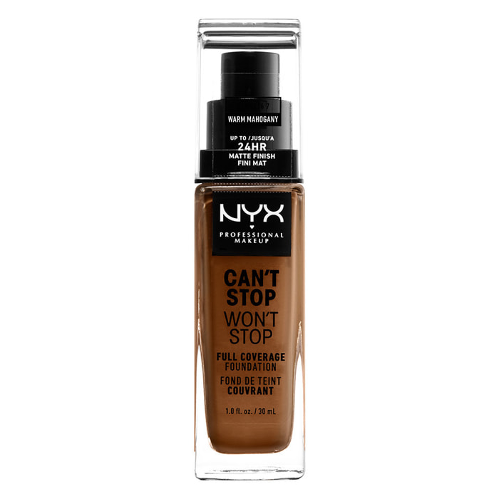 NYX Professional Makeup Fond de teint Liquide Can't Stop Won't Stop Foundation Warm Mahogany