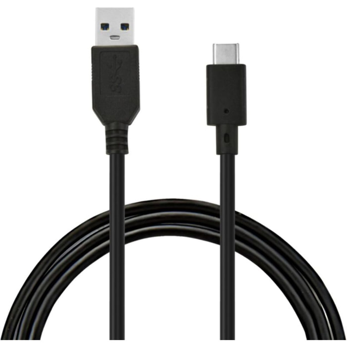 Câble USB C ESSENTIELB Câble vers USB 2M Noir compatible iPhone 17 16 15 Pro Max, Samsung Galaxy S25 S24 Ultra