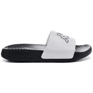 Kappa - Ciabatte Uomo Donna Bianco - Logo Steeve