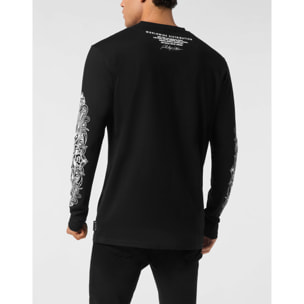 PHILIPP PLEIN T-Shirt Round Neck Ls CHROME