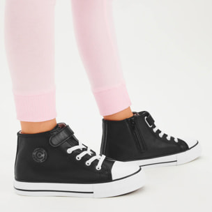 Zapatillas Altas de Niña Básicas Cremallera Interior