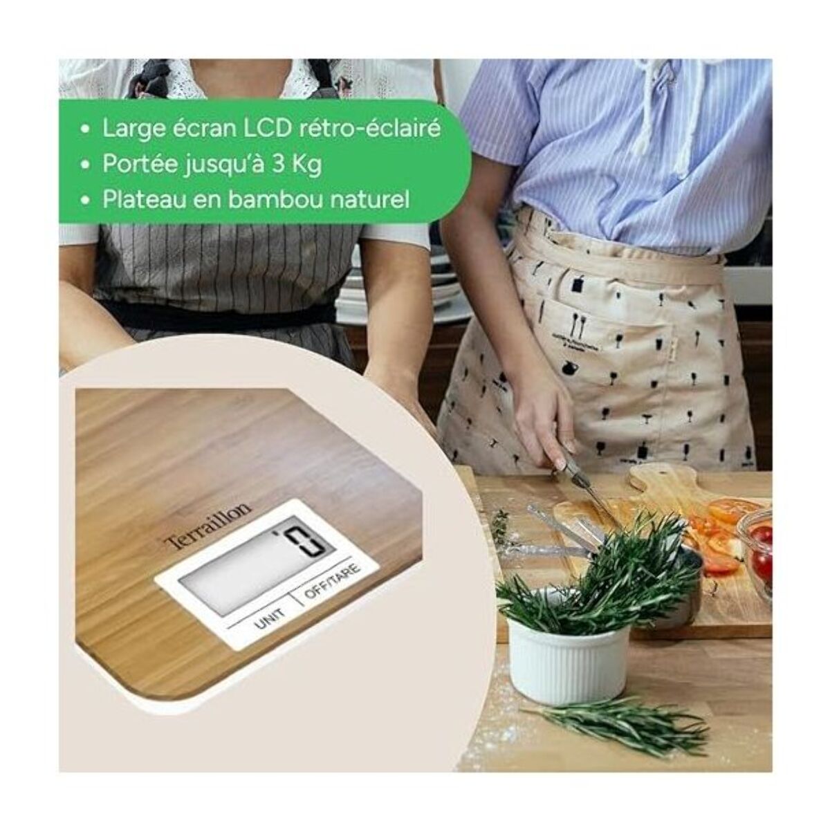 Balance de cuisine TERRAILLON BAMBOO