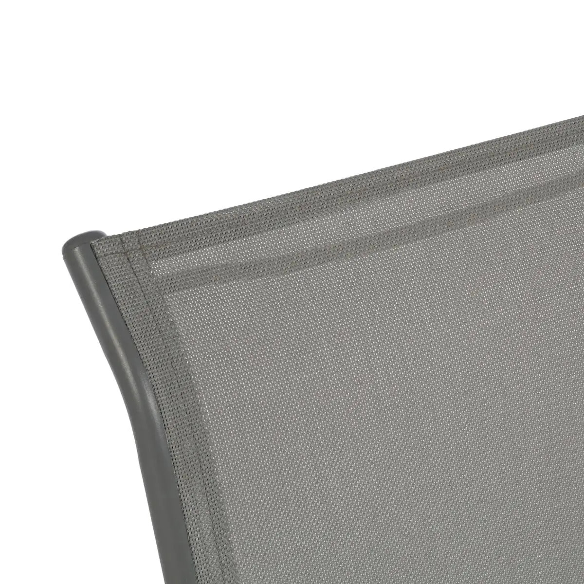 Fauteuil de jardin empilable "Piazza" galet & graphite aluminium traité époxy
