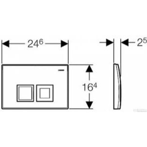 Pack Geberit  DuoFix 100 + Plaque de Commande Delta 50 Chrome (SETUP100-PRO4)