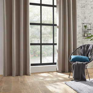 Rideau occultant - beige - 140x260 cm