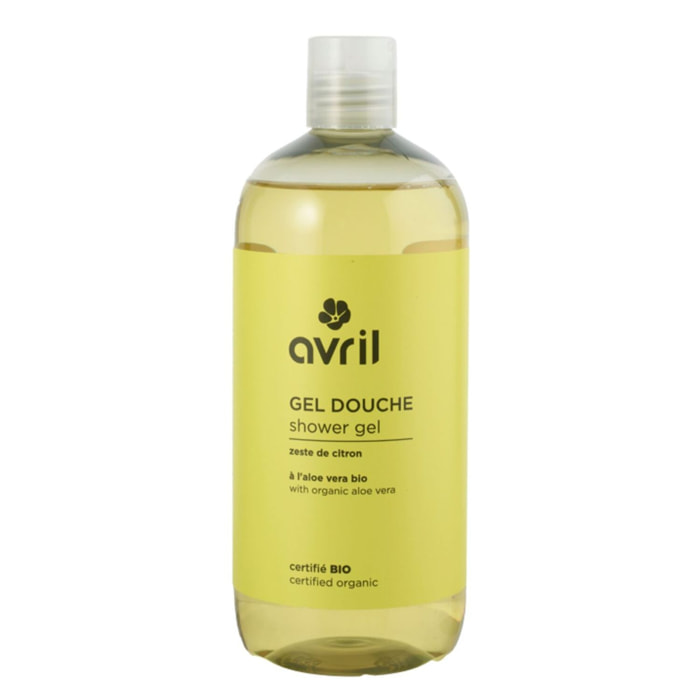 Gel douche - Certifié bio - Gel douche zeste de citron - Sans savon 500 ml
