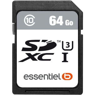 Carte SD ESSENTIELB 64Go SDXC Performances