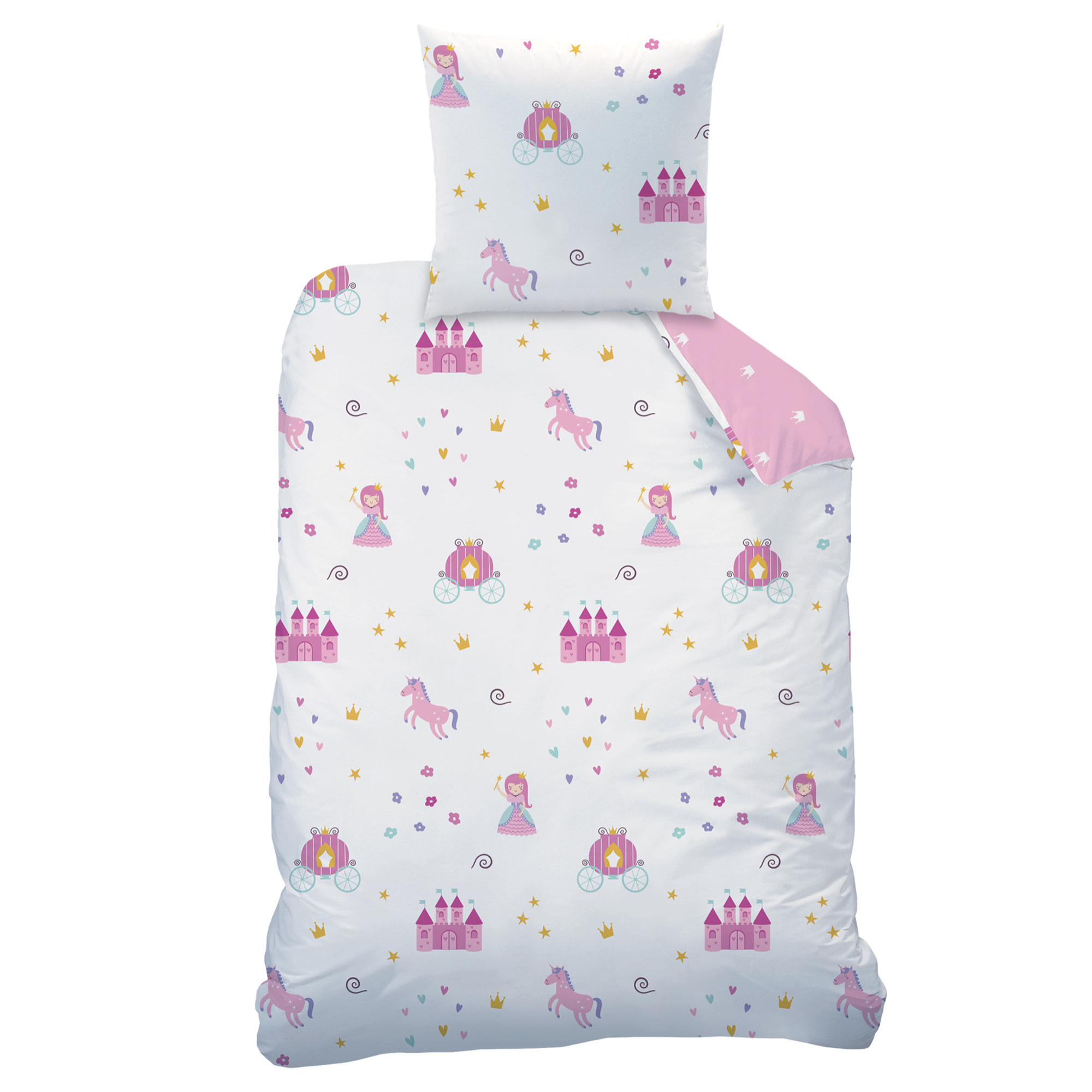 Parure de lit imprimée 100% coton, MERVEILLE
