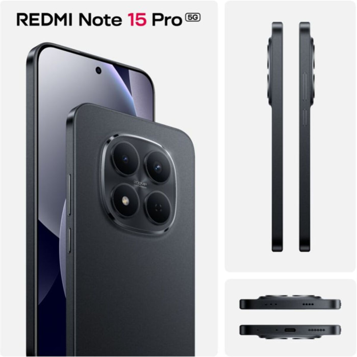 Smartphone XIAOMI Redmi Note 15 Pro Noir 256Go 5G