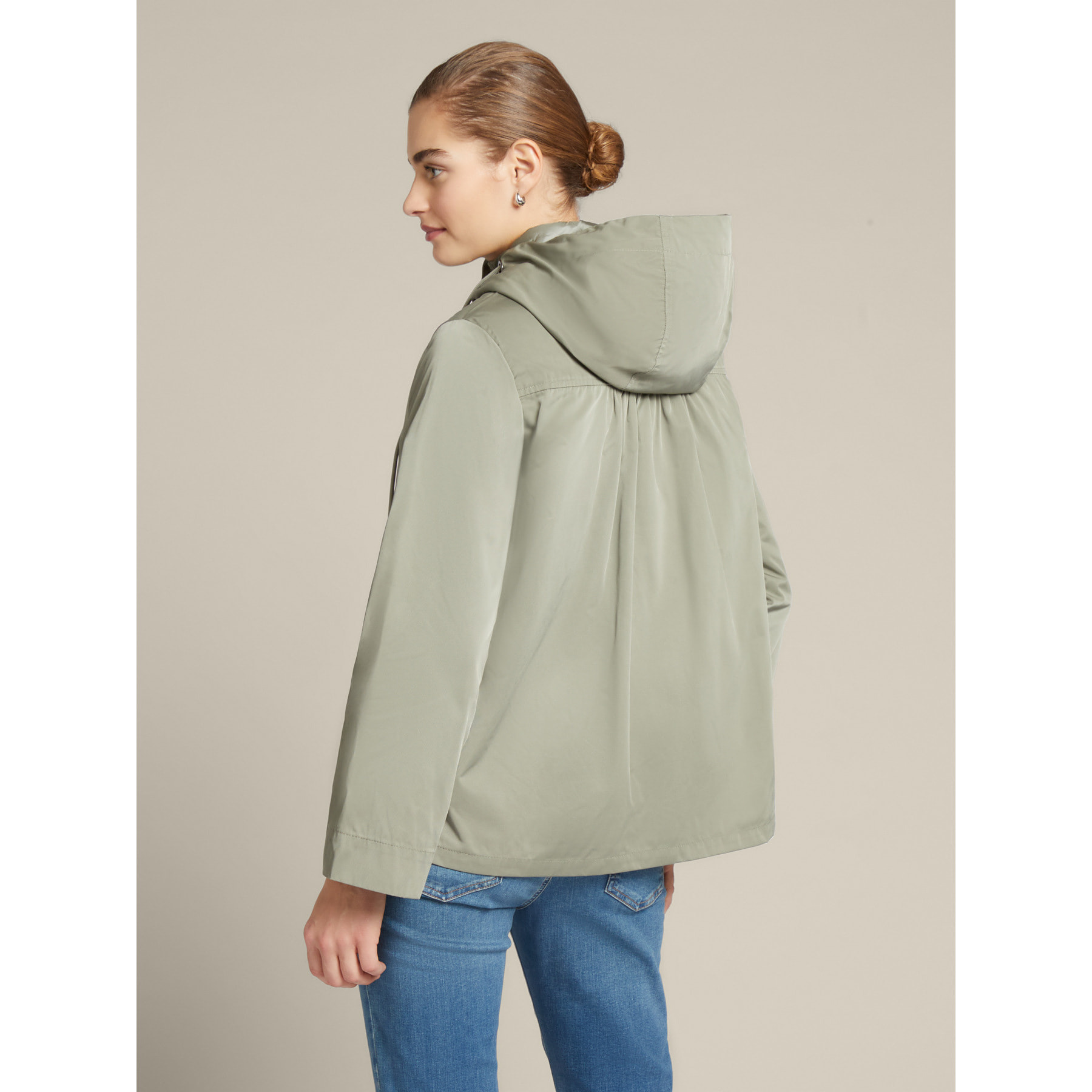 Elena Mirò - Parka in nylon riciclato con gilet staccabile - Verde