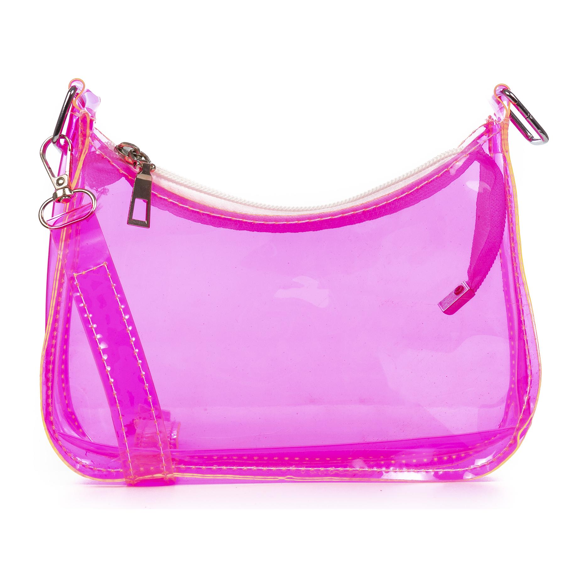 Zerfaliu bolso de hombro mini en PVC transparente.