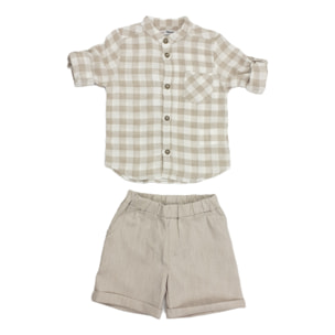 COMPLETO 2PZ CAMICIA E SHORT