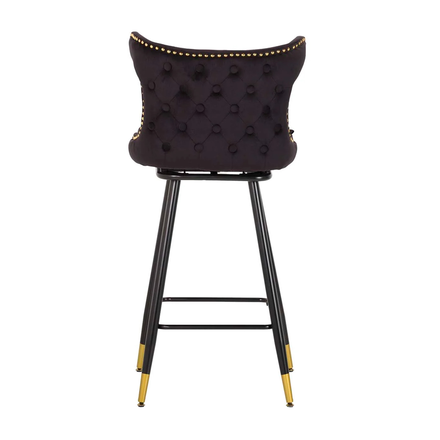 Taburete Bar Velvet Negro Clinton 46x53x105 Cm