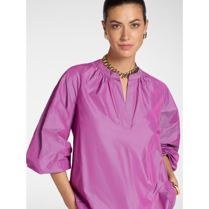 Elena Mirò - Blusa de tafetán - Rosa