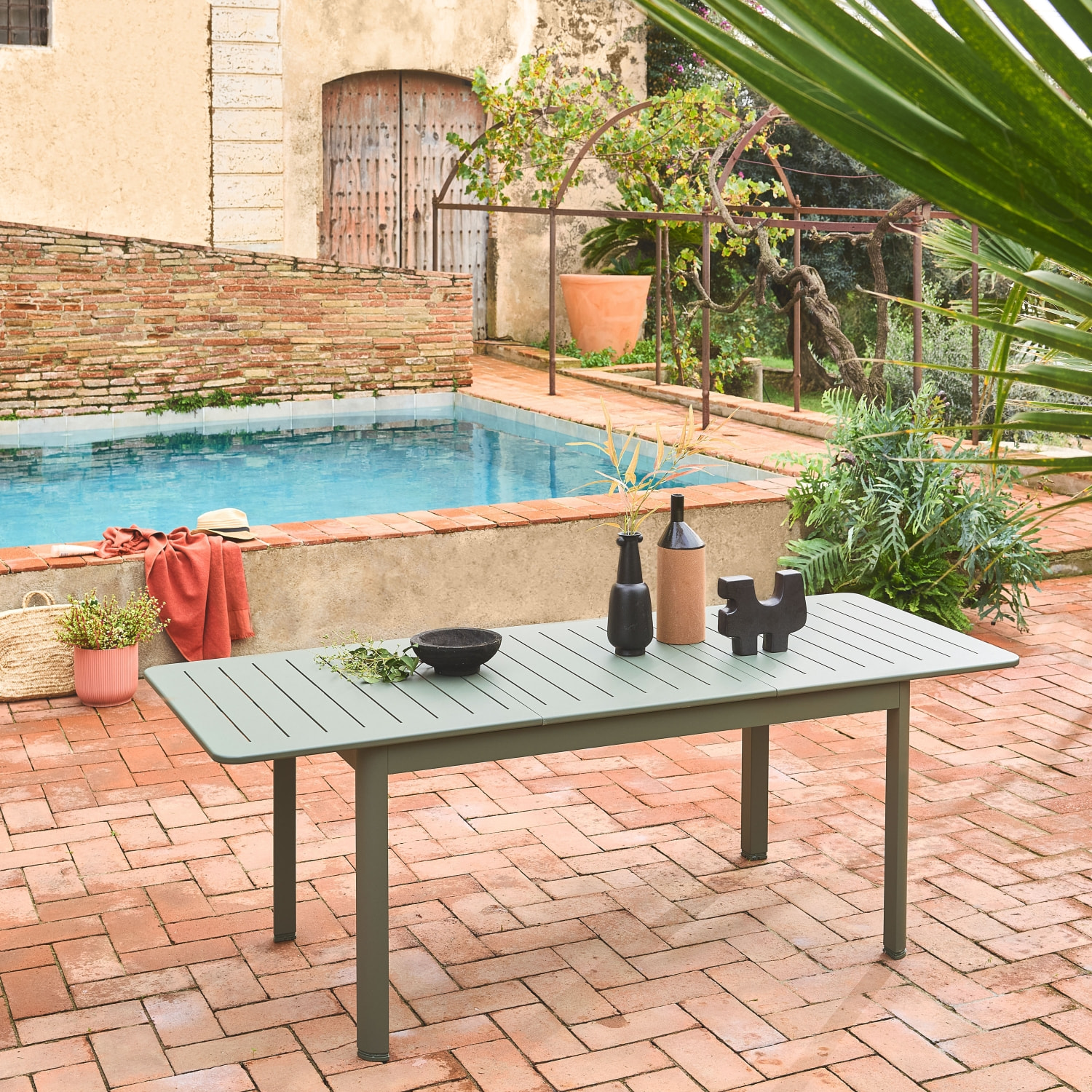 Table de jardin extensible aluminium 6 places SEATTLE