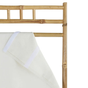 Paravent "Kalel" bambou blanc 170x135,5x3cm