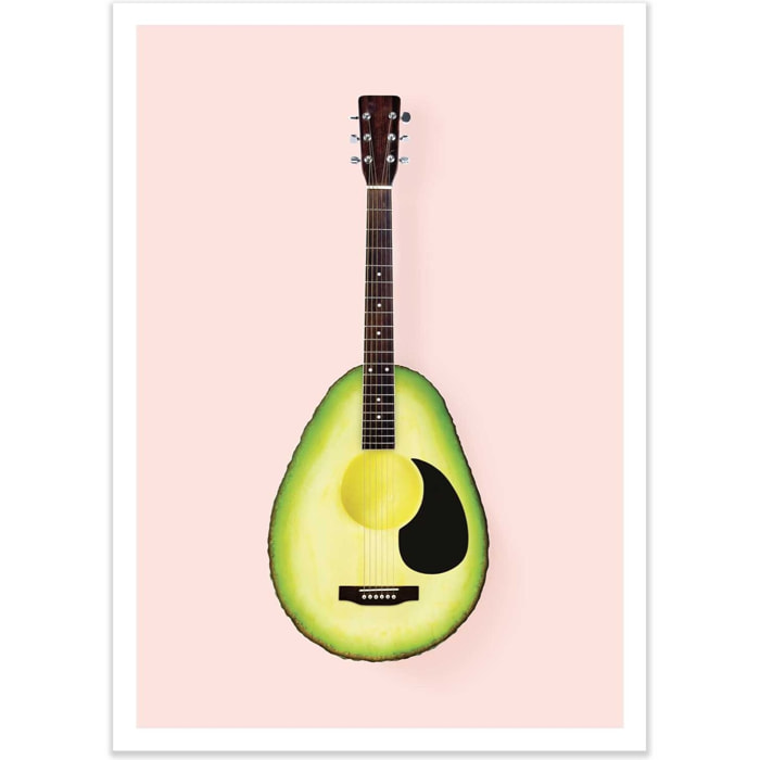 Affiche - Avocado Guitar - Paul Fuentes