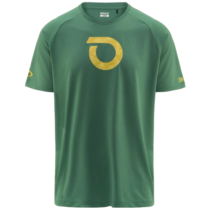 Briko - Maglie gioco, Uomo, Verde - Adventure Graphic Jersey