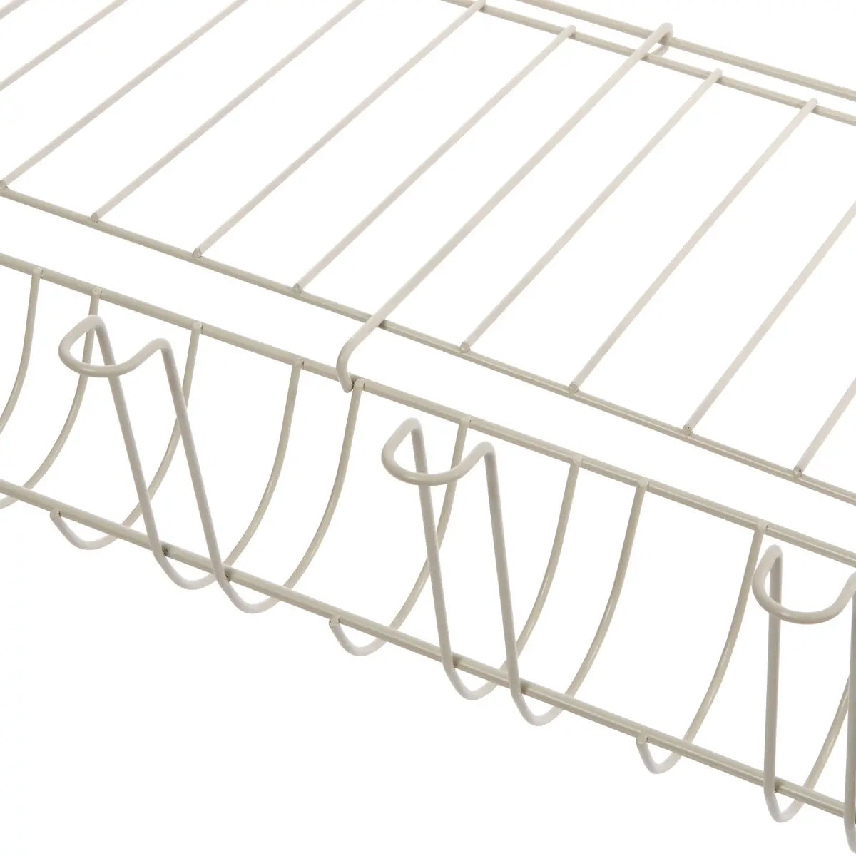 Égouttoir 2 niveaux Essentiels forme vague beige