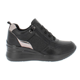 Armata di Mare Scarpe Donna Sneakers Casual con Zip Laterale Soletta in Memory Foam AMD W42H11 Black