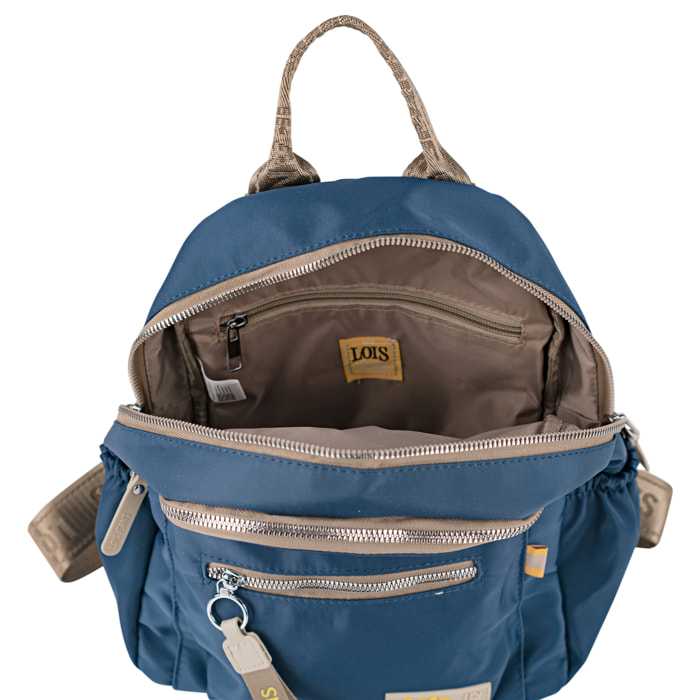 Bolso Mochila Mujer Lois Aylmer Azul