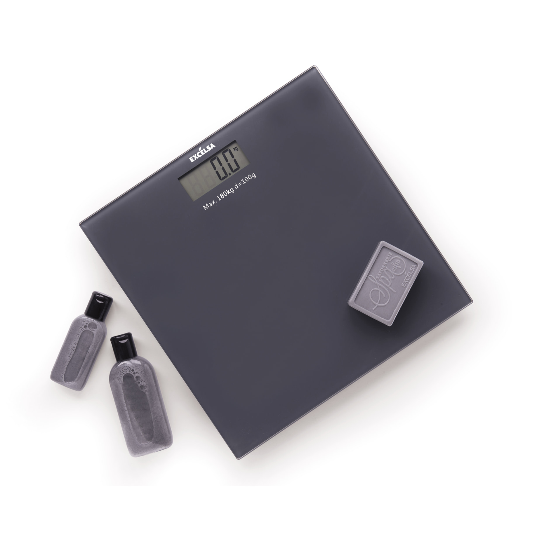 Pèse-personne digital Excelsa- Spa, Verre Gris