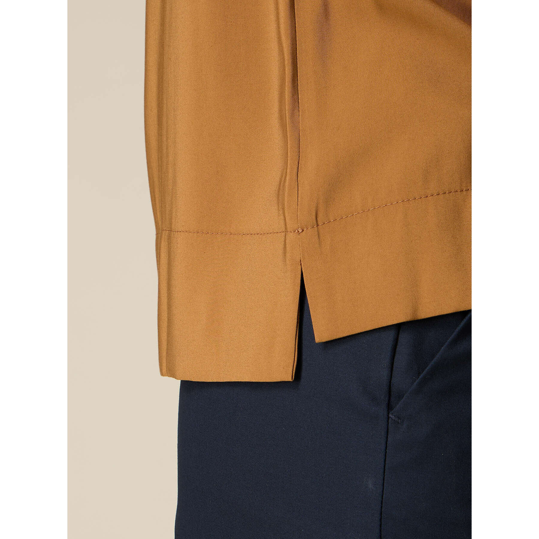 Oltre - Top misto viscosa - Marrone