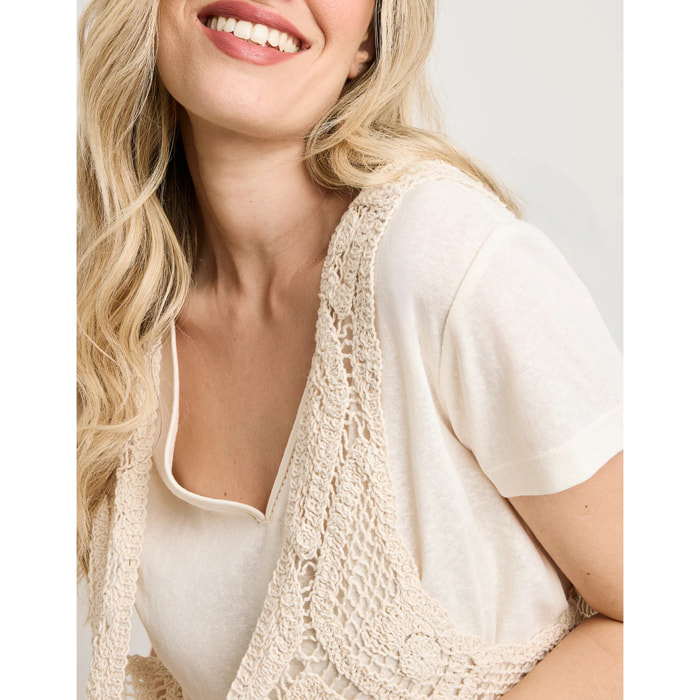 Chaleco Blanco - Ombligea