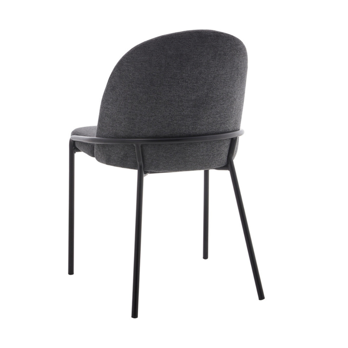 Imelda - lot de 4 chaises - en tissu - gris anthracite - Gris Anthracite