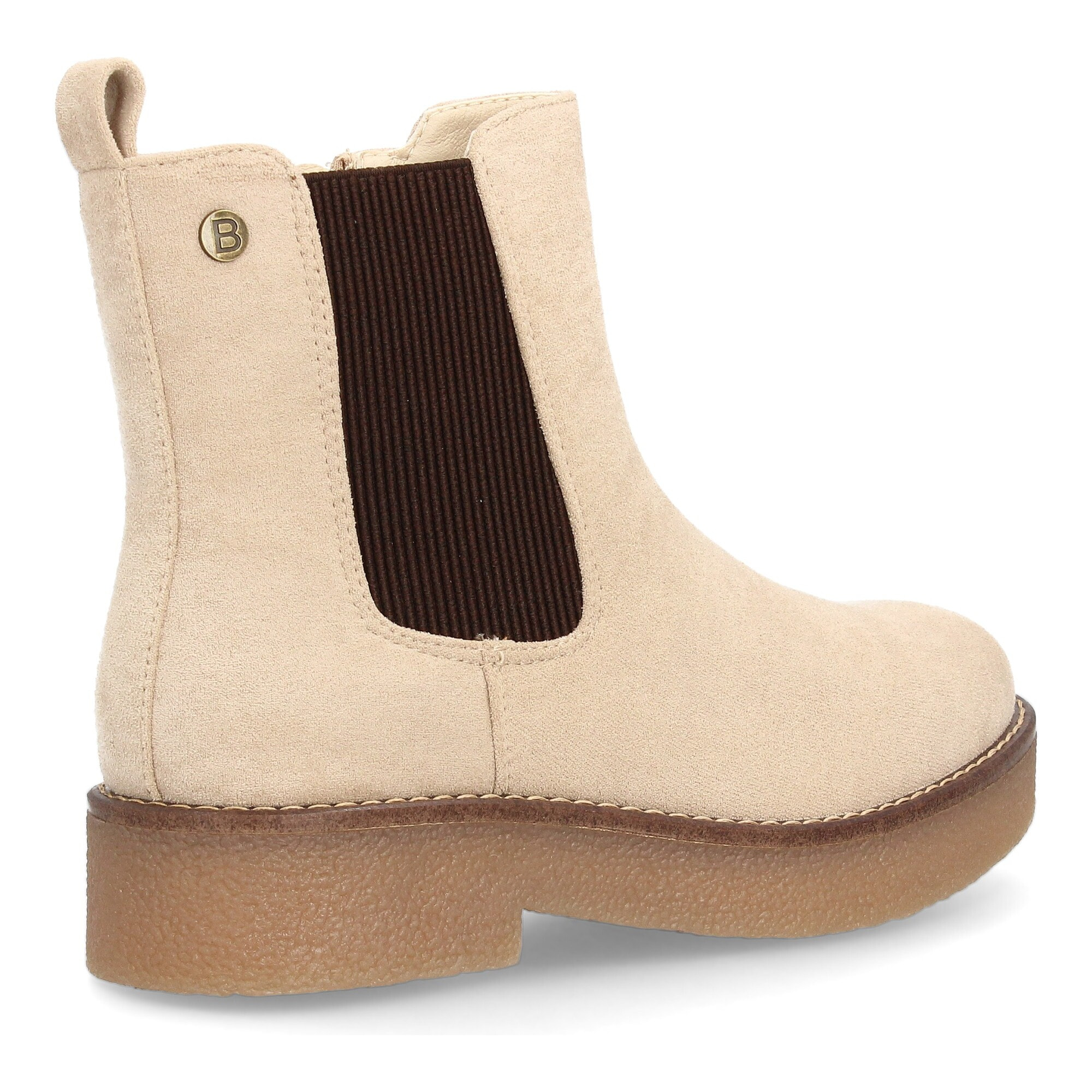 Bota chelsea clásica con cremallera