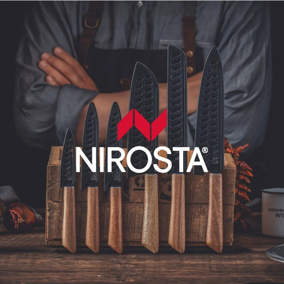 Couteau Santoku 31 cm Nirosta Flow
